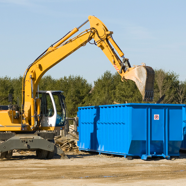 what size residential dumpster rentals are available in Hill View Heights Wyoming